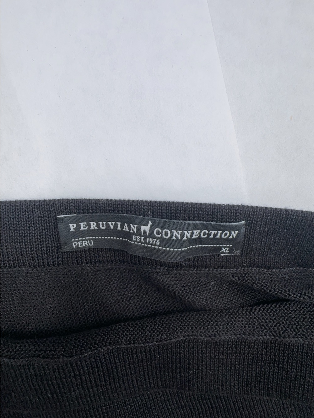Peruvian Connection Pima Cotton Maxi Skirt Women's Size xl  Black - Picture 8 of 11